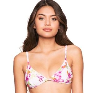 Frankie's Bikinis Valentina top floral size M